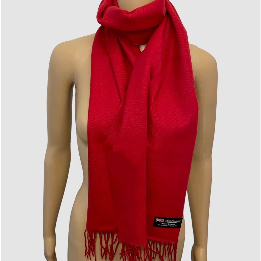 Cardinal Red 100% cashmere scarf, super soft!